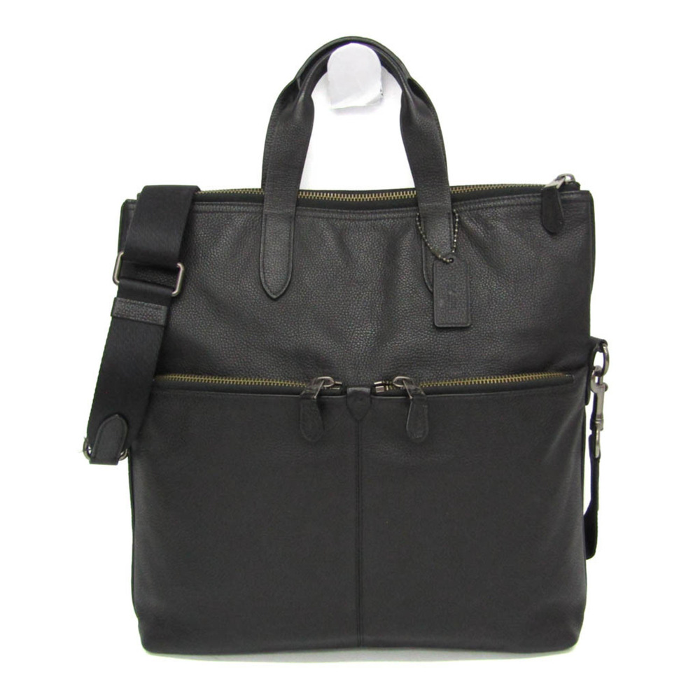 Coach Metropolitan Utility Tote 24840 Men's Leather Shoulder Bag,Tote Bag Black